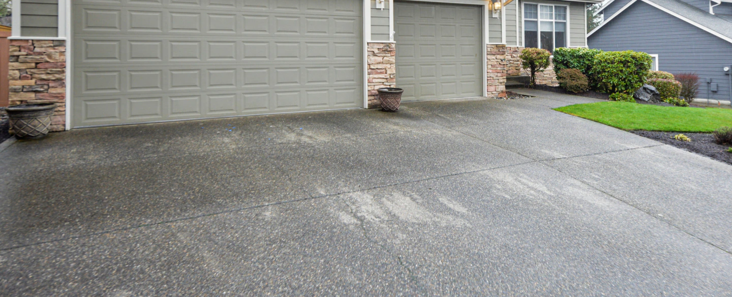 driveway after a concrete sealing menan id